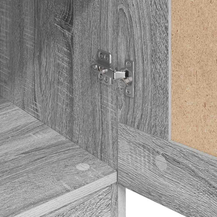 klædeskab 82,5x51,5x180 cm konstrueret træ grå sonoma-eg