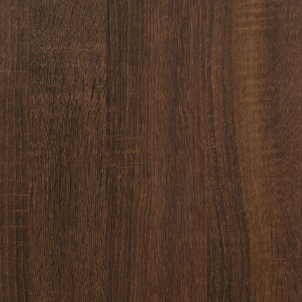 væghylder 2 stk. 50x15x50 cm konstrueret træ brun egetræsfarve