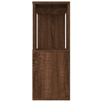 bogreol/rumdeler 80x24x63 cm brun egetræsfarve