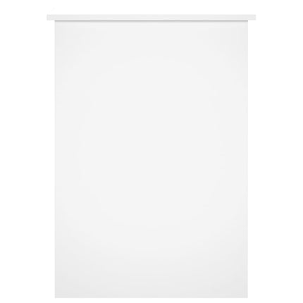skrivebord 100x55x75 cm konstrueret træ hvid højglans