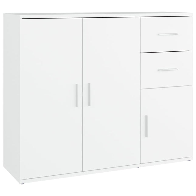 skænk 91x29,5x75 cm konstrueret træ hvid