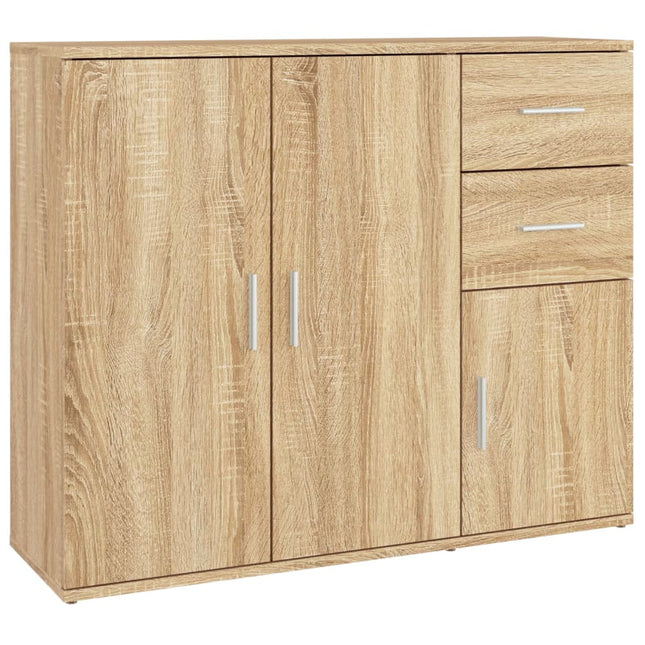 skænk Sonoma eg 91x29,5x75 cm konstrueret træ