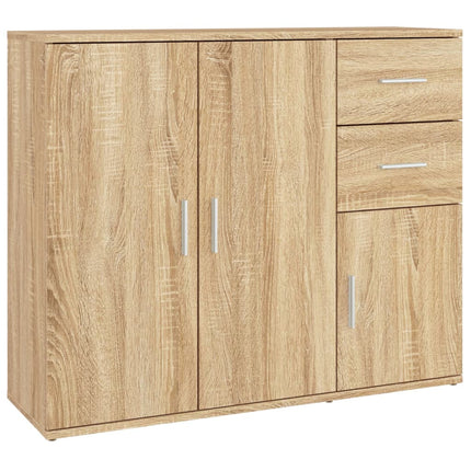 skænk Sonoma eg 91x29,5x75 cm konstrueret træ