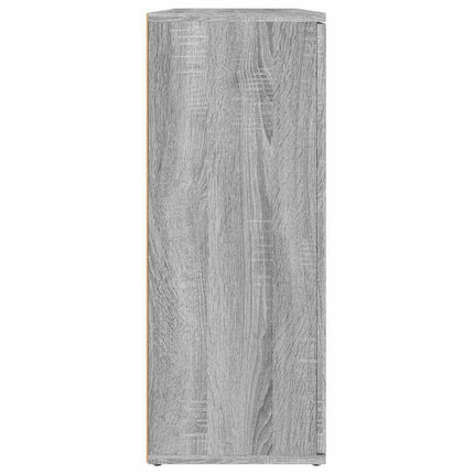 skænk 91x29,5x75 cm konstrueret træ grå sonoma-eg