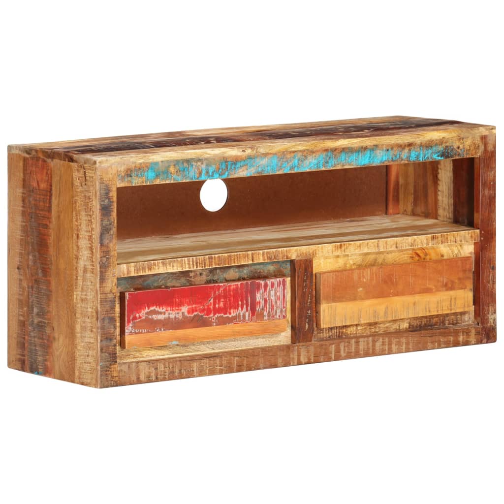 tv-borde 2 stk. 88x30x40 cm massivt genbrugstræ