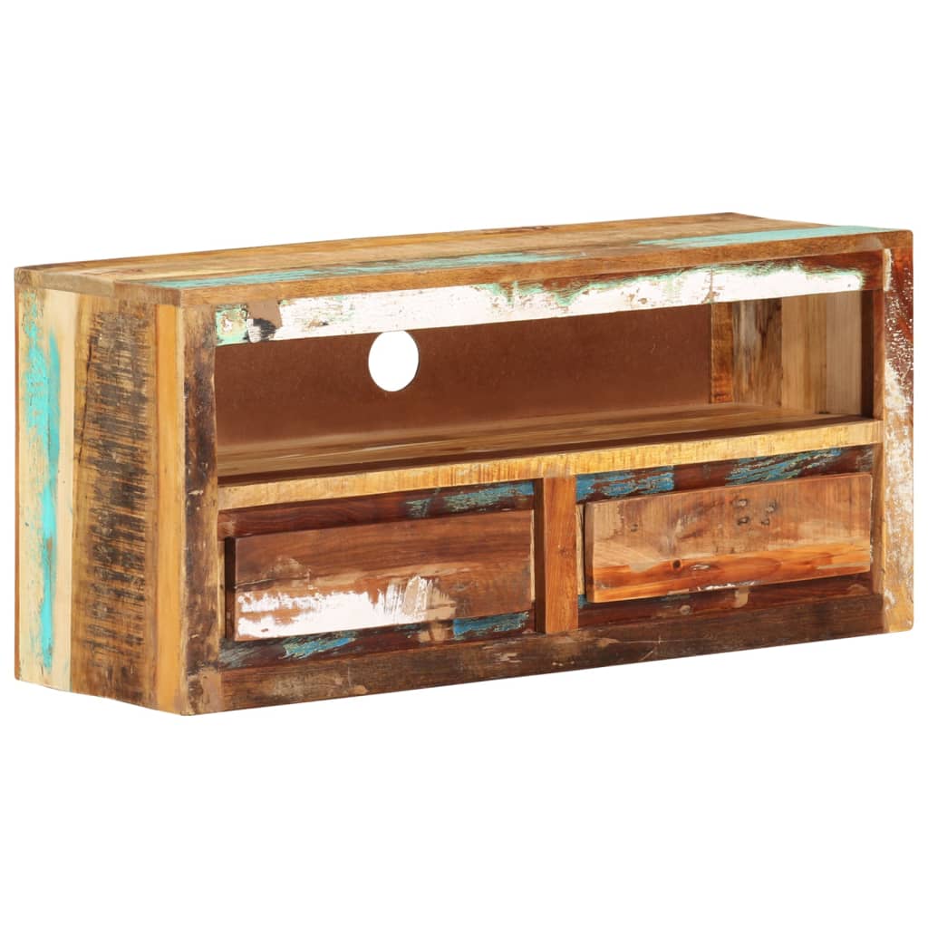 tv-borde 2 stk. 88x30x40 cm massivt genbrugstræ