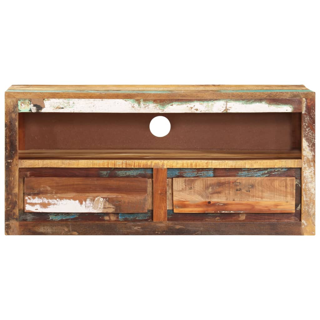 tv-borde 2 stk. 88x30x40 cm massivt genbrugstræ