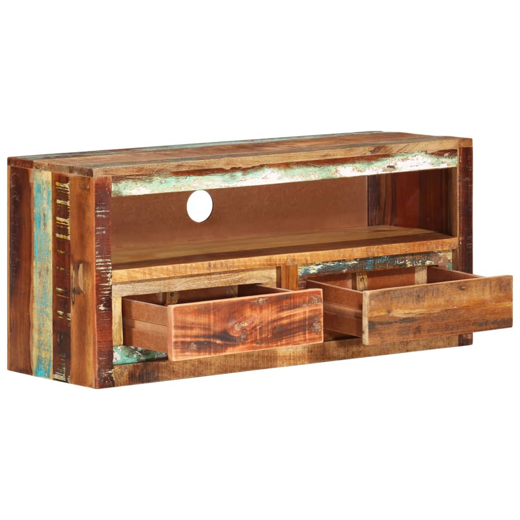 tv-borde 2 stk. 88x30x40 cm massivt genbrugstræ