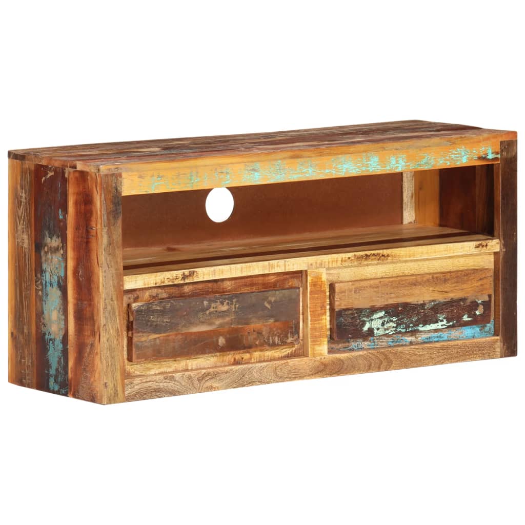 tv-borde 2 stk. 88x30x40 cm massivt genbrugstræ