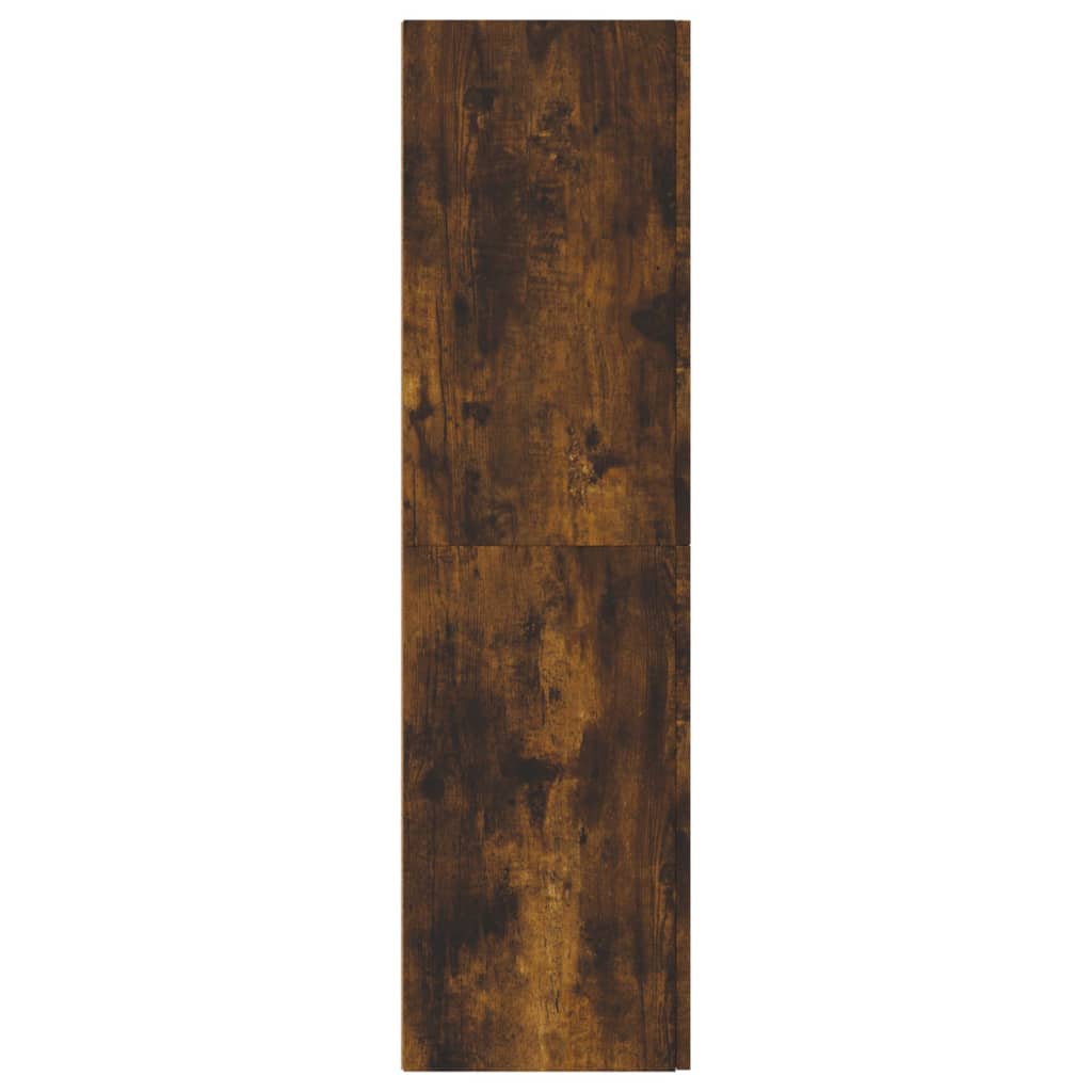 væghængt tv-skab 30,5x30x110 cm røget egetræsfarve