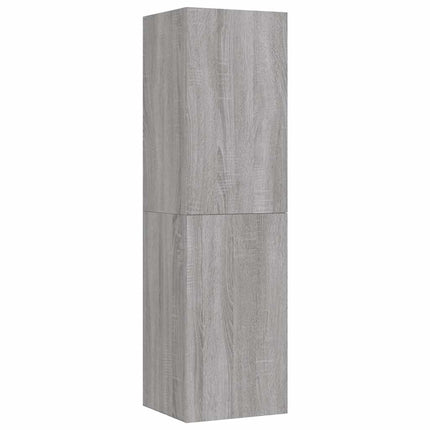 væghængt tv-skab 30,5x30x110 cm grå sonoma-eg
