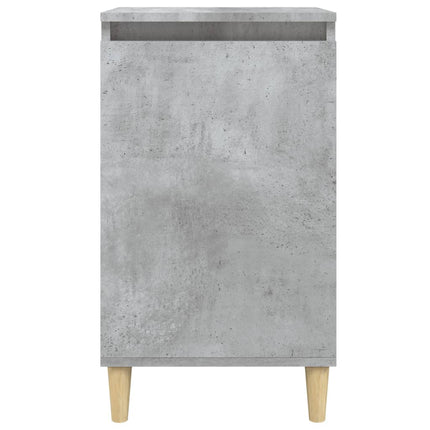 sengebord 40x35x70 cm konstrueret træ betongrå