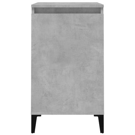 sengeborde 2 stk. 40x35x70 cm konstrueret træ betongrå