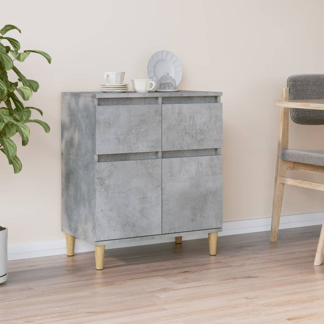 skænk 60x35x70 cm konstrueret træ betongrå
