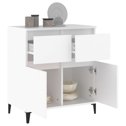 skænk 60x35x70 cm konstrueret træ hvid