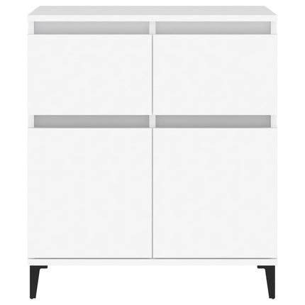 skænk 60x35x70 cm konstrueret træ hvid