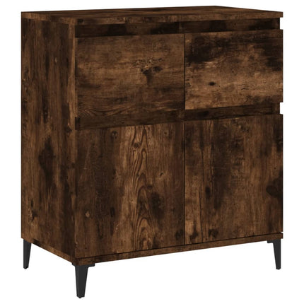 skænk 60x35x70 cm konstrueret træ røget egetræsfarve