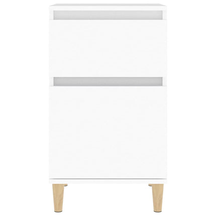 sengebord 40x35x70 cm hvid