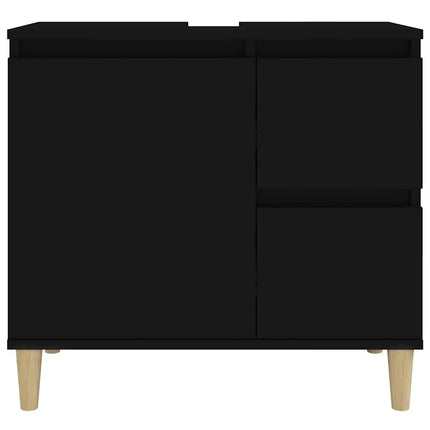 badeværelsesskab 65x33x60 cm konstrueret træ sort