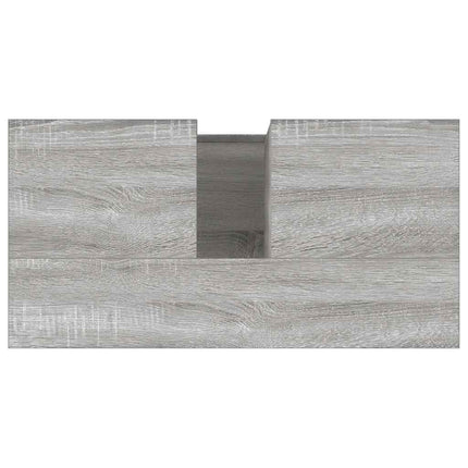 badeværelsesskab 65x33x60 cm konstrueret træ grå sonoma-eg