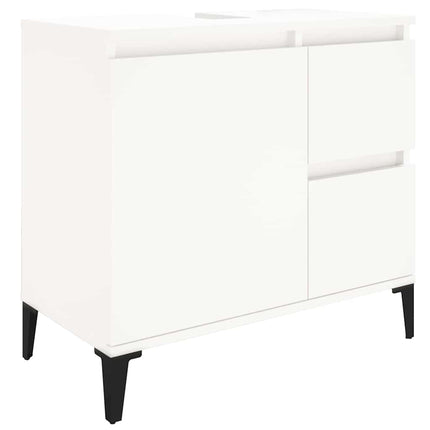 badeværelsesskab 65x33x60 cm konstrueret træ hvid