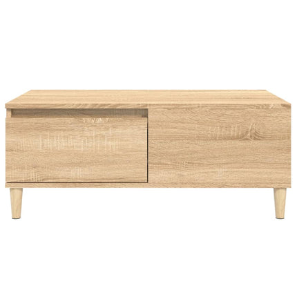 sofabord 90x50x36,5 cm konstrueret træ sonoma-eg
