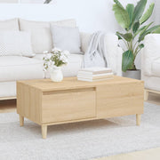 sofabord 90x50x36,5 cm konstrueret træ sonoma-eg