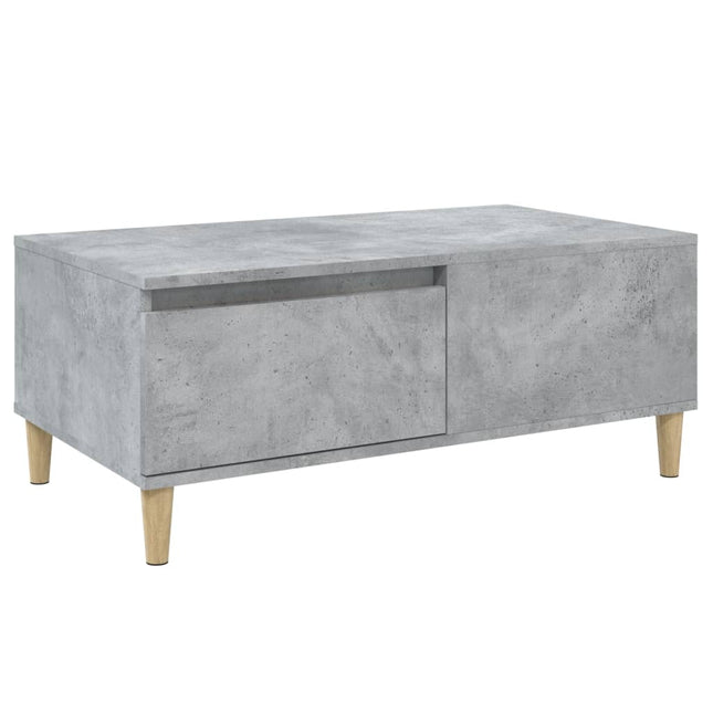 sofabord 90x50x36,5 cm konstrueret træ betongrå
