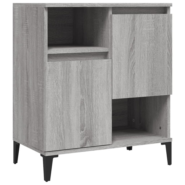 skænk 60x35x70 cm konstrueret træ grå sonoma-eg