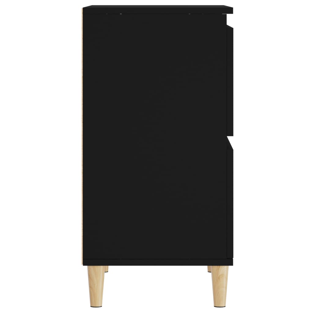 skænk 60x35x70 cm konstrueret træ sort