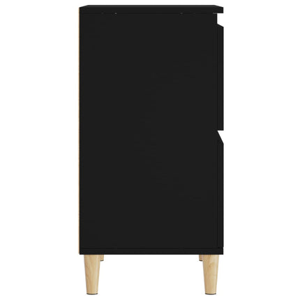 skænk 60x35x70 cm konstrueret træ sort