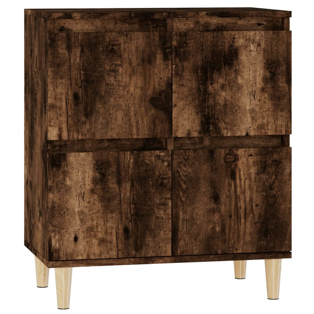 skænk 60x35x70 cm konstrueret træ røget egetræsfarve
