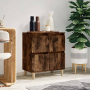 skænk 60x35x70 cm konstrueret træ røget egetræsfarve