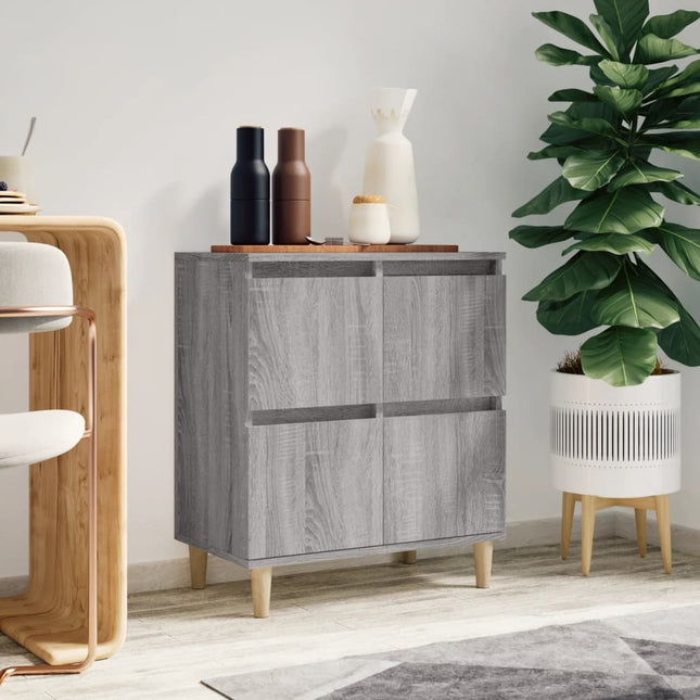 skænk 60x35x70 cm konstrueret træ grå sonoma-eg