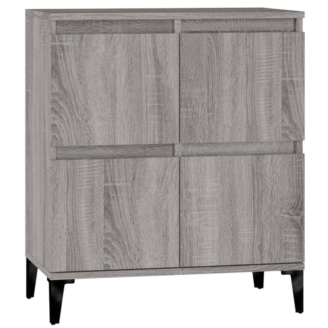 skænk 60x35x70 cm konstrueret træ grå sonoma-eg