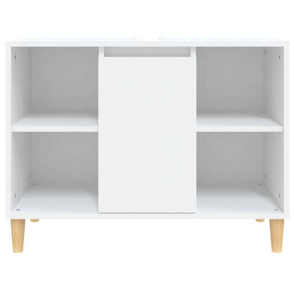 underskab til håndvask 80x33x60 cm konstrueret træ hvid