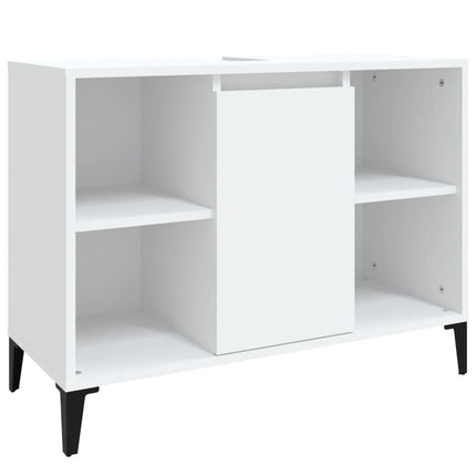 underskab til håndvask 80x33x60 cm konstrueret træ hvid
