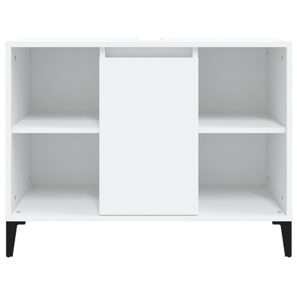 underskab til håndvask 80x33x60 cm konstrueret træ hvid