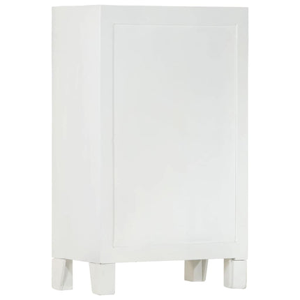 skab 55x30x90 cm massivt akacietræ hvid
