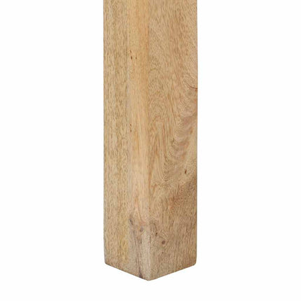 konsolbord 110x30x75 cm massivt mangotræ afbleget