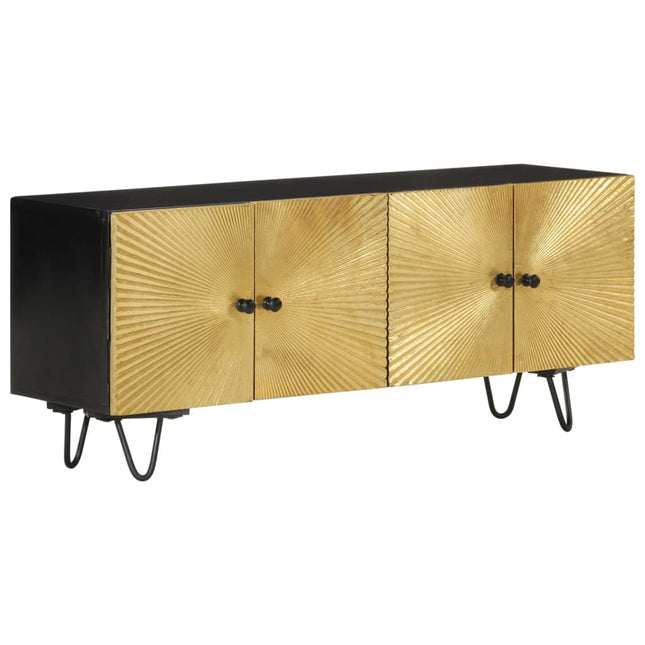 tv-bord 110x30x45 cm massivt mangotræ