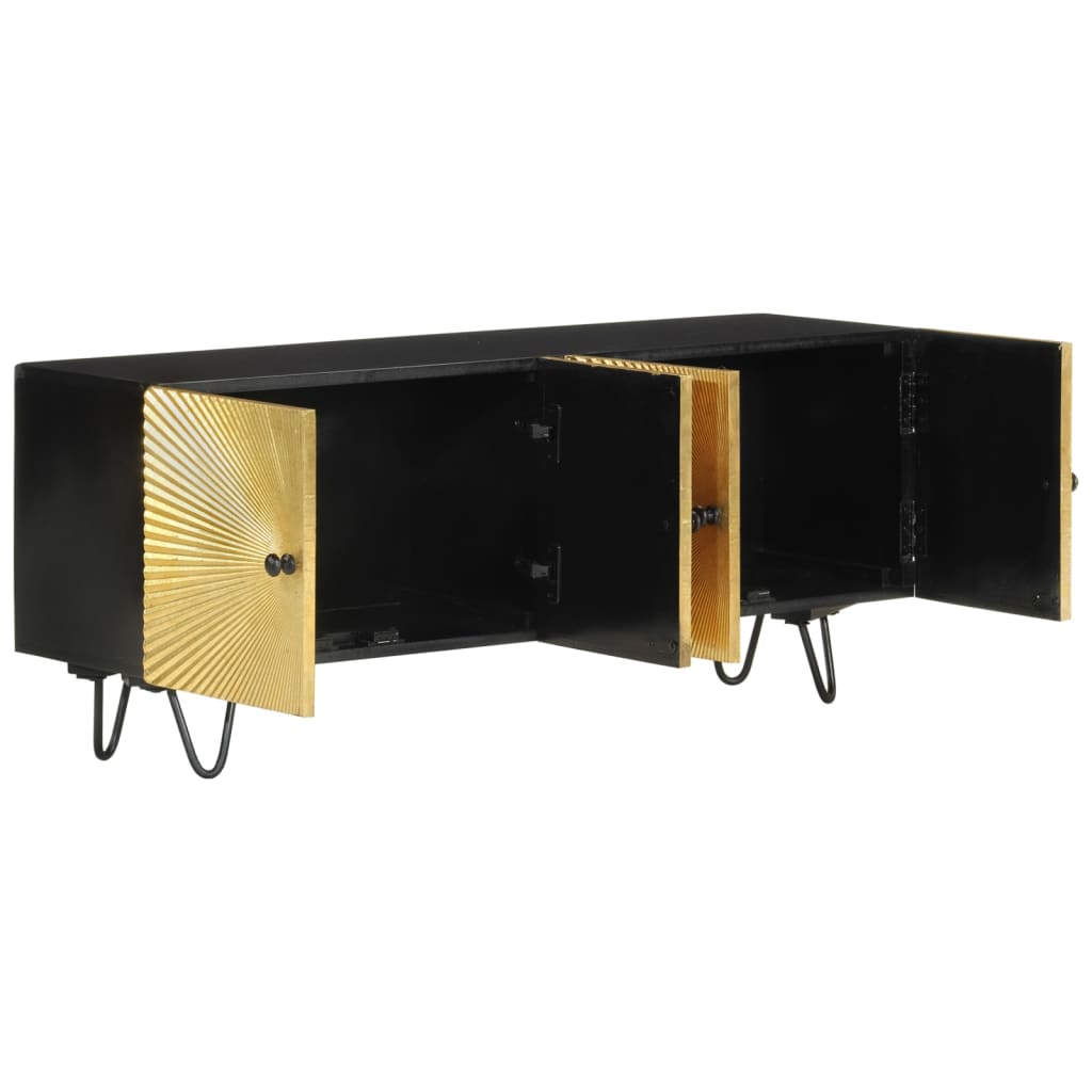 tv-bord 110x30x45 cm massivt mangotræ