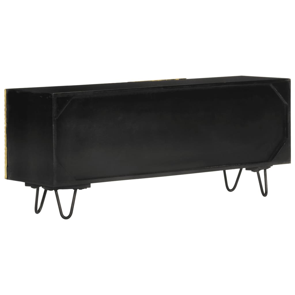 tv-bord 110x30x45 cm massivt mangotræ