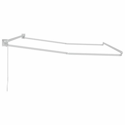 Udtrækkelig markisedel Hvid 350 x 250 cm Aluminium