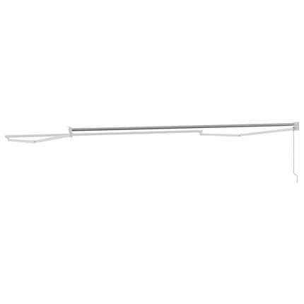 Udtrækkelig markisedel Hvid 500 × 300 cm Aluminium
