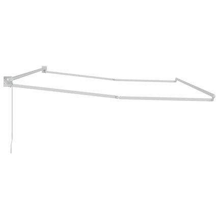 Udtrækkelig markisedel Hvid 500 × 300 cm Aluminium