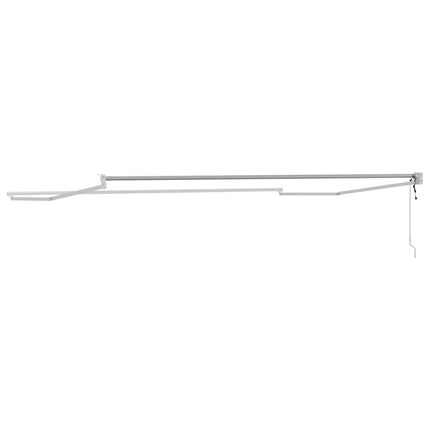 Udtrækkelig markisedel Hvid 450 × 300 cm Aluminium