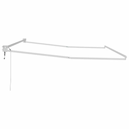 Udtrækkelig markisedel Hvid 450 × 300 cm Aluminium