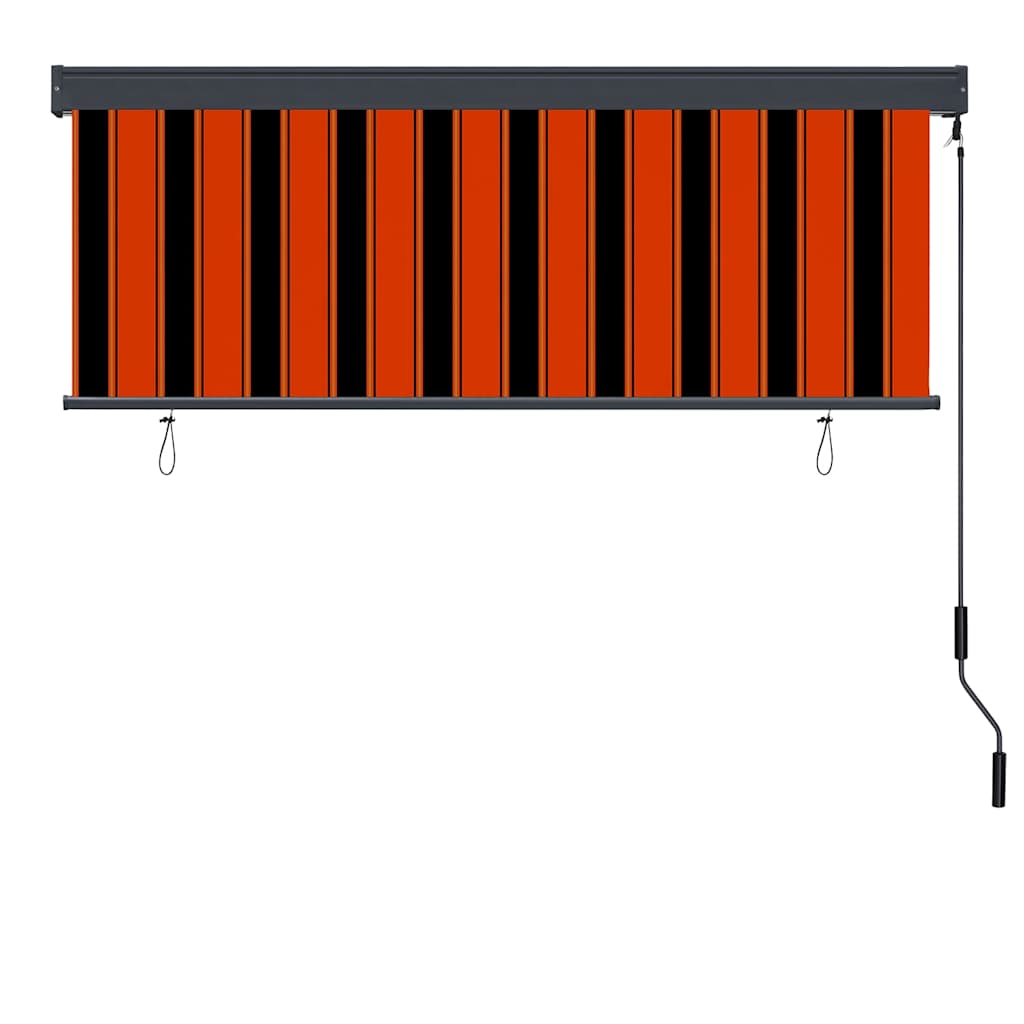 Rullegardin Orange og Brun 180 x 250 cm Stof og Aluminium