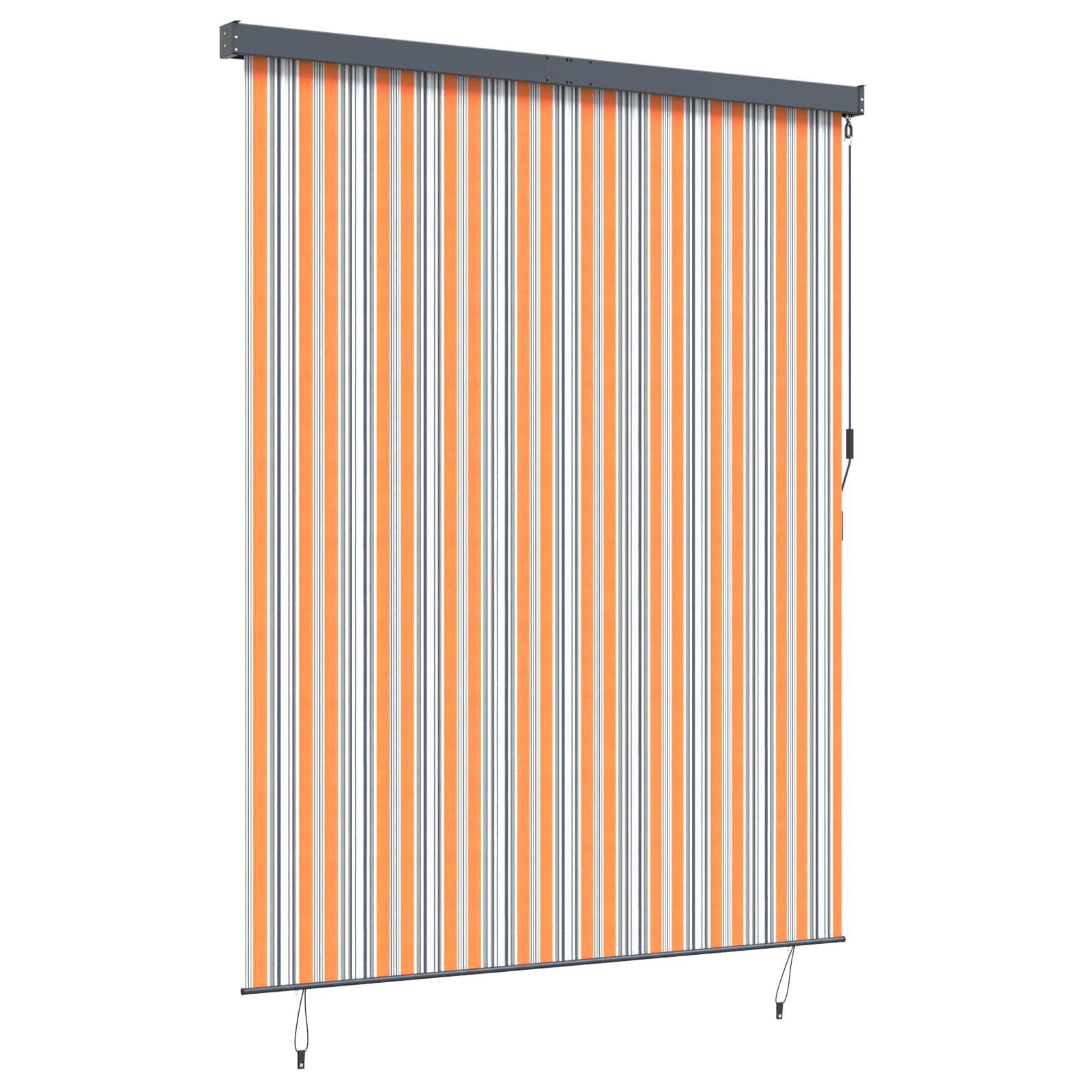 Rullegardin Gul og Blå 200 x 250 cm Stof og Aluminium